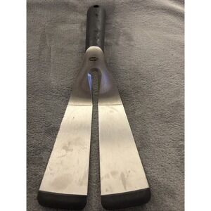 Chef'n FlipForce Dual Blade Spatula Stainless Steel Fish Turner Black Handle